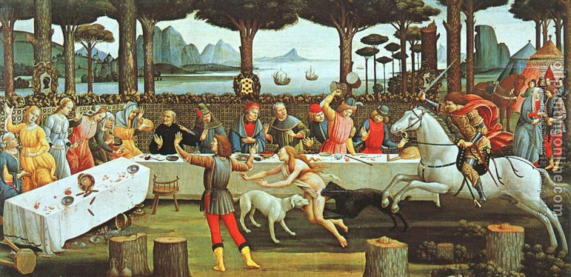 Botticelli, Sandro - Panel III of The Story of Nastagio degli Onesti